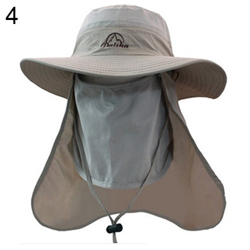 Outdoors Fishing Sun-resistant Breathable Long Neck Cover Flap Hat Cap Sunhat