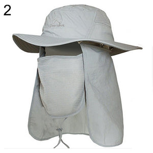 Outdoors Fishing Sun-resistant Breathable Long Neck Cover Flap Hat Cap Sunhat