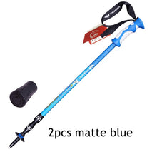 Load image into Gallery viewer, 2pcs/lot Trek Pole Nordic Walking Poles Telescopic Alpenstock Aluminum Ultralight Walking Stick