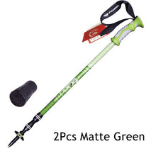 Load image into Gallery viewer, 2pcs/lot Trek Pole Nordic Walking Poles Telescopic Alpenstock Aluminum Ultralight Walking Stick