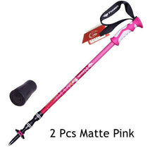 Load image into Gallery viewer, 2pcs/lot Trek Pole Nordic Walking Poles Telescopic Alpenstock Aluminum Ultralight Walking Stick