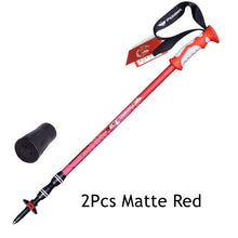 Load image into Gallery viewer, 2pcs/lot Trek Pole Nordic Walking Poles Telescopic Alpenstock Aluminum Ultralight Walking Stick