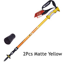 Load image into Gallery viewer, 2pcs/lot Trek Pole Nordic Walking Poles Telescopic Alpenstock Aluminum Ultralight Walking Stick