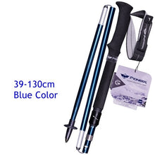 Load image into Gallery viewer, 2Pcs/Pair 5 Section Folding Trekking Poles Aluminum Hiking Sticks