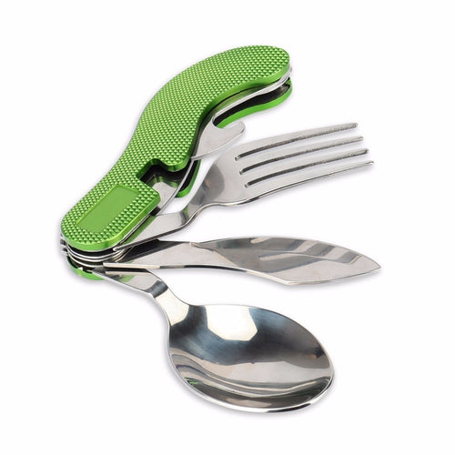 3 in1 Multi-Function Tool Foldable Fork Spoon Set