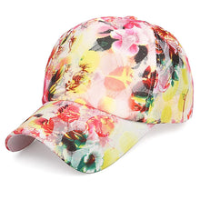 Load image into Gallery viewer, Women Fashion Hip Pop Baseball Cap Flower Floral Outdoor Sports Hat Fitness Running Cap