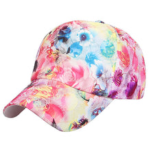 Load image into Gallery viewer, Women Fashion Hip Pop Baseball Cap Flower Floral Outdoor Sports Hat Fitness Running Cap