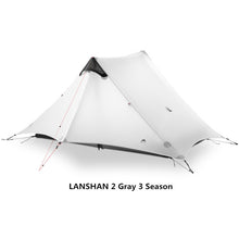 Load image into Gallery viewer, 2018 LanShan 2 3F UL GEAR 2 Person Oudoor Ultralight Camping Tent 4 Season Professional 15D Silnylon Rodless Tent