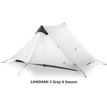 Load image into Gallery viewer, 2018 LanShan 2 3F UL GEAR 2 Person Oudoor Ultralight Camping Tent 4 Season Professional 15D Silnylon Rodless Tent