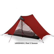Load image into Gallery viewer, 2018 LanShan 2 3F UL GEAR 2 Person Oudoor Ultralight Camping Tent 4 Season Professional 15D Silnylon Rodless Tent