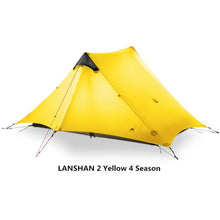 Load image into Gallery viewer, 2018 LanShan 2 3F UL GEAR 2 Person Oudoor Ultralight Camping Tent 4 Season Professional 15D Silnylon Rodless Tent
