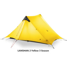 Load image into Gallery viewer, 2018 LanShan 2 3F UL GEAR 2 Person Oudoor Ultralight Camping Tent 4 Season Professional 15D Silnylon Rodless Tent