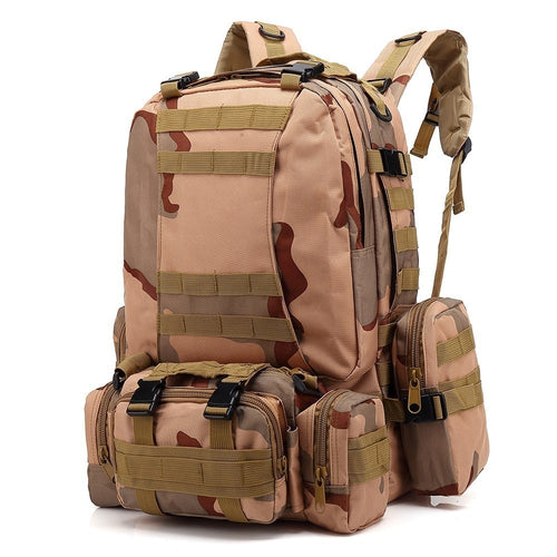 600D Oxford 55L Tactical Molle Backpack