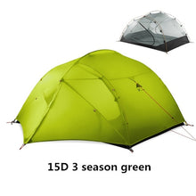 Load image into Gallery viewer, 3 Person 4 Season 15D Camping Tent