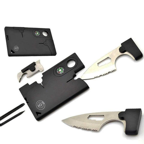10-in-1 Combination Tool Card Outdoor Army Card Explosive Multi-function Army Card Rescue Card
