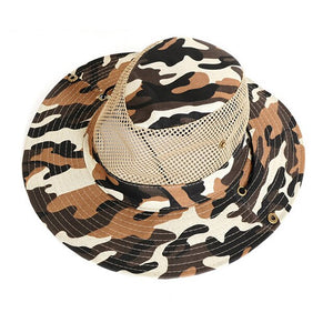 New Outdoor Fishing Sun Resistant Hat Breathable Mesh Climbing Camouflage Cap Sunhat