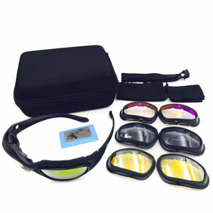 Polarized C5 Desert Sunglasses 4 lenses