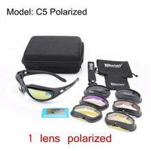 Load image into Gallery viewer, Polarized C5 Desert Sunglasses 4 lenses