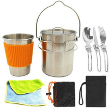 Load image into Gallery viewer, Camping Cup Folding Fork Spoon For Travel Picnic Set