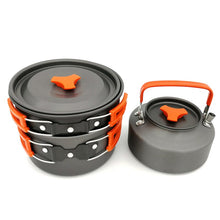 Load image into Gallery viewer, Camping Kettle Picnic Set Aluminum Alloy